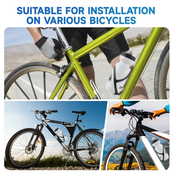 HUALONG No Logo 3K Carbon Fiber Bicycle Water Bottle Cage MTB Road Bike Water Bottle Holder Cages Matte Black, Weight (19±2g) 6