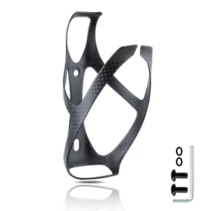 HUALONG No Logo 3K Carbon Fiber Bicycle Water Bottle Cage MTB Road Bike Water Bottle Holder Cages Matte Black, Weight (19±2g) 7
