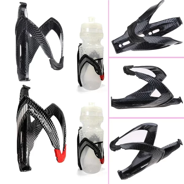 Full Carbon Fiber Bicycle Water Bottle Cage MTB Road Cycling Bicycle Water Bottle Holder Bike Bottle Cage Fiberglass Fiber Glass 1